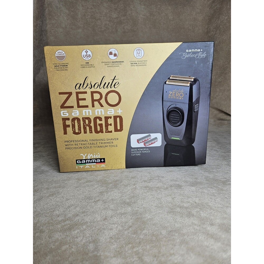 Gamma+ Absolute Zero Professional Foil Shaver with Retractable Trimmer GPAZFF